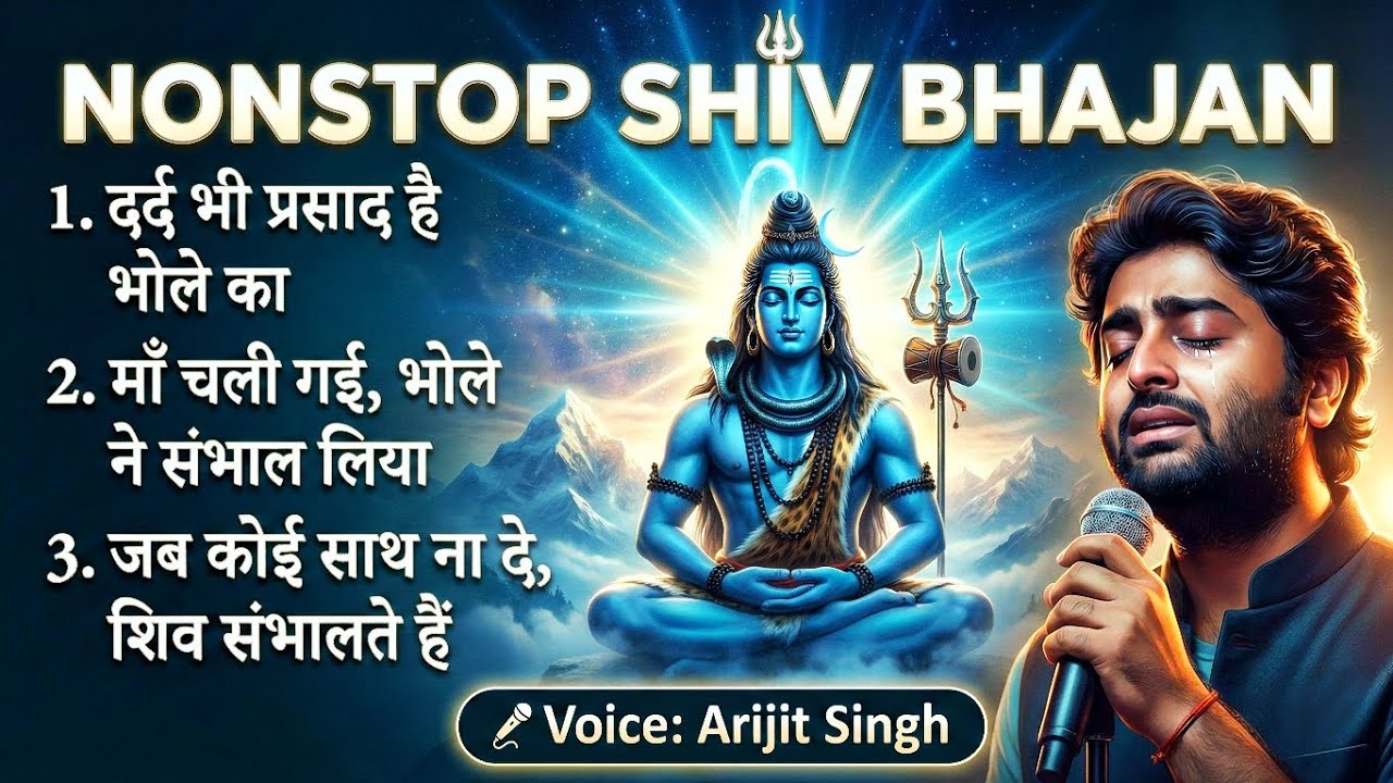 NONSTOP Shiv Bhajan 2026 🙏 | Arjit Singh style|Emotional Bhole Songs | Peace • Faith • Strength 😊