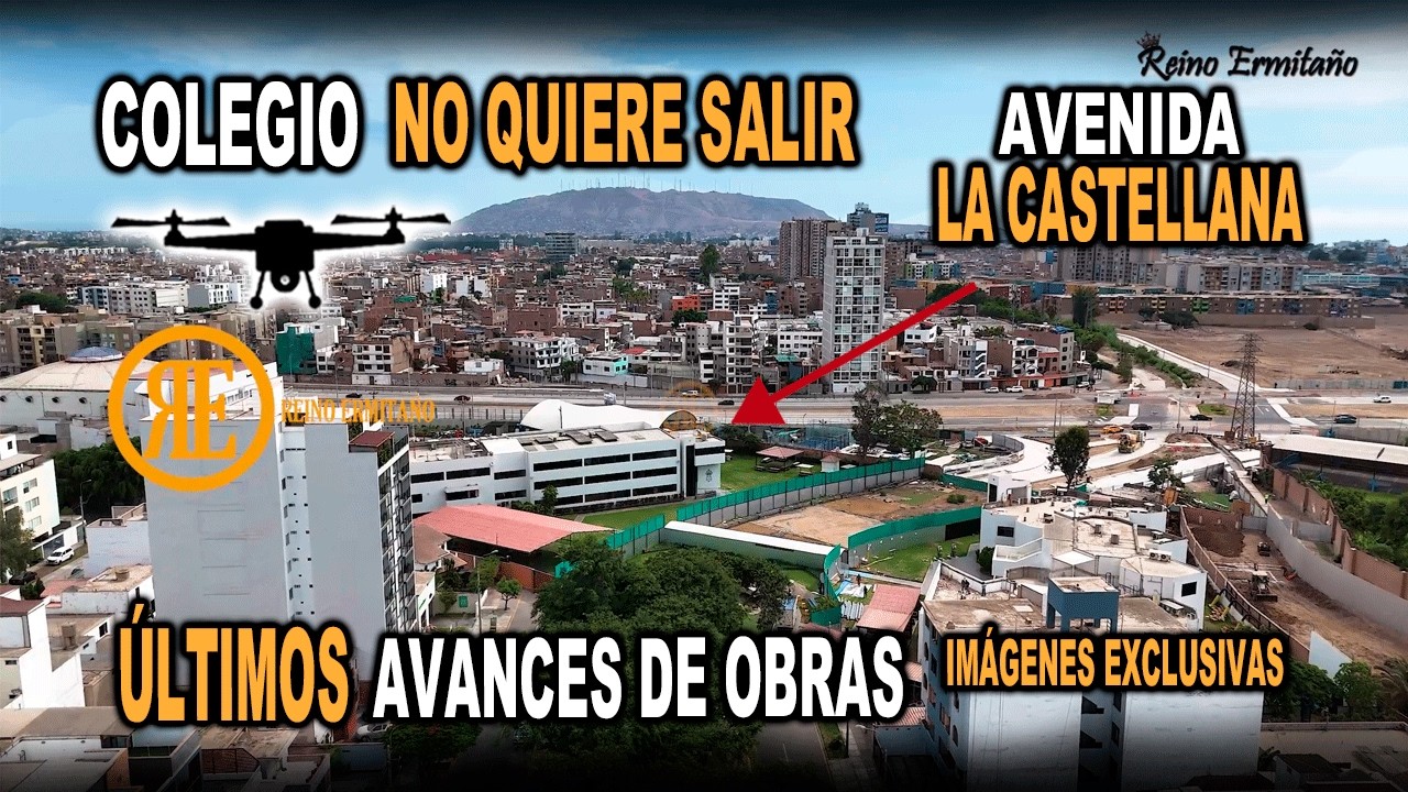 COLEGIO H B. No QUIERE SALIR -AV. LA CASTELLANA -Últimos AVANCES/ Bermas y Martillos viales 13/02/26