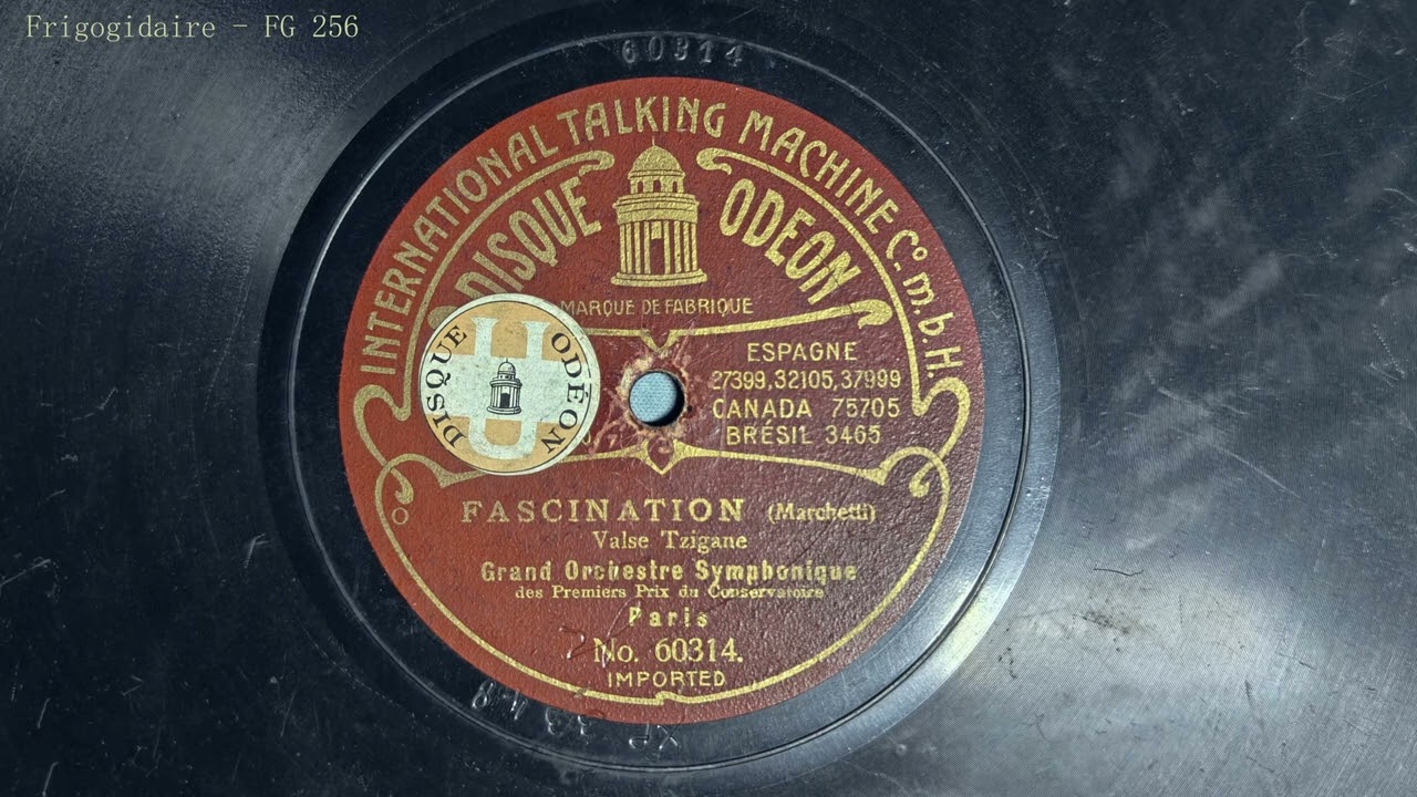Fascination (Marchetti) - Orchestre des Premiers Prix du Conservatoire (1907)