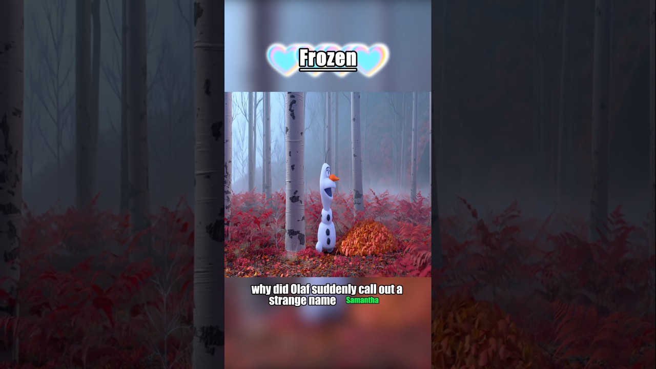 Frozen 3&rsquo;s New Character Could Be Related to Olaf! ❄️⛄ #Frozen3 #Frozen #Olaf #Disney #DisneyTheory