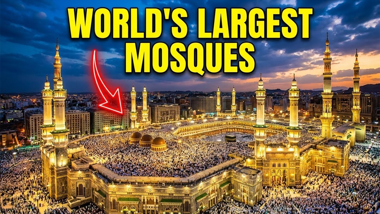 Top 08 Largest Mosques in the World | Massive Islamic Architecture | Documentary | #Islam #Mosque