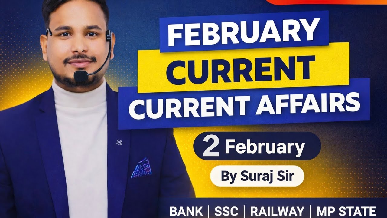 Today's current affairs 2026 |2 Feb 2026 Current Affairs | Today Current Affairs |