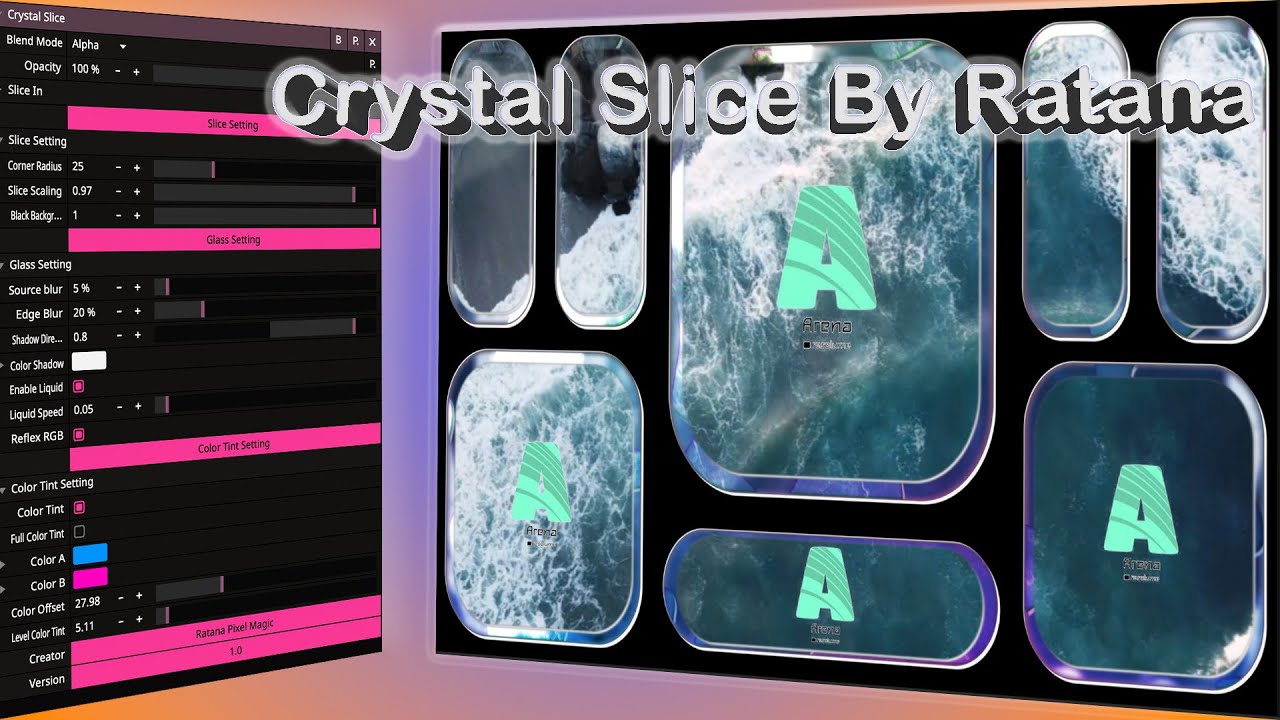 🔮 Crystal Slice Plugin for Resolume