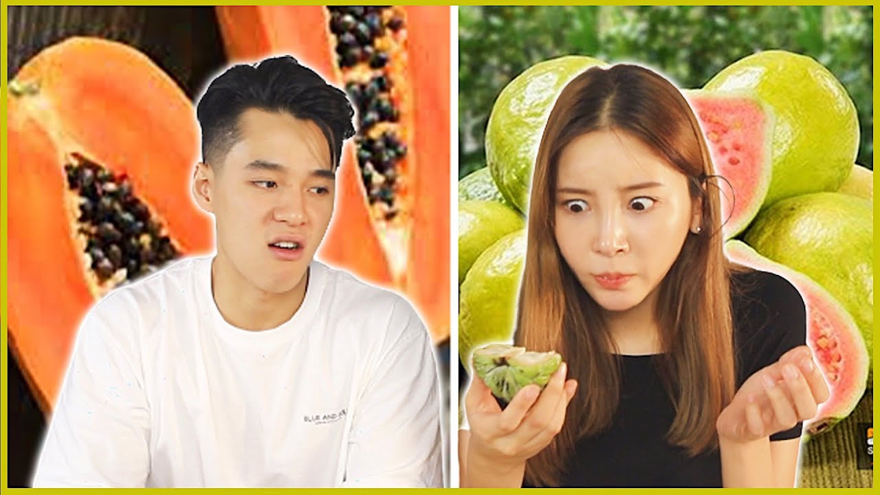 브라질 과일 처음 먹어봐요...🍈 🍉 🍇