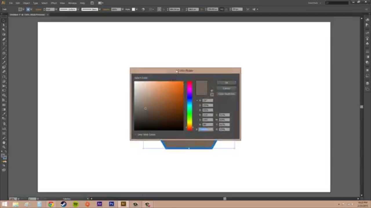 Adobe Illustrator CS6 для начинающих &mdash; Урок 41 &mdash; Добавление цвета