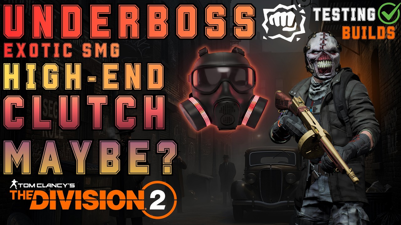 Investor Mask & Underboss High End DPS Clutch Build with Equalizer - The Division 2