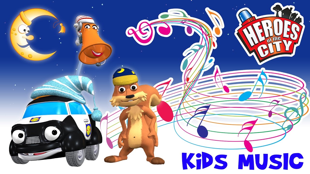 Kids Songs | The good night song - Sleepy Time, Bed Time | Lullaby | Heroes of the City | ♫