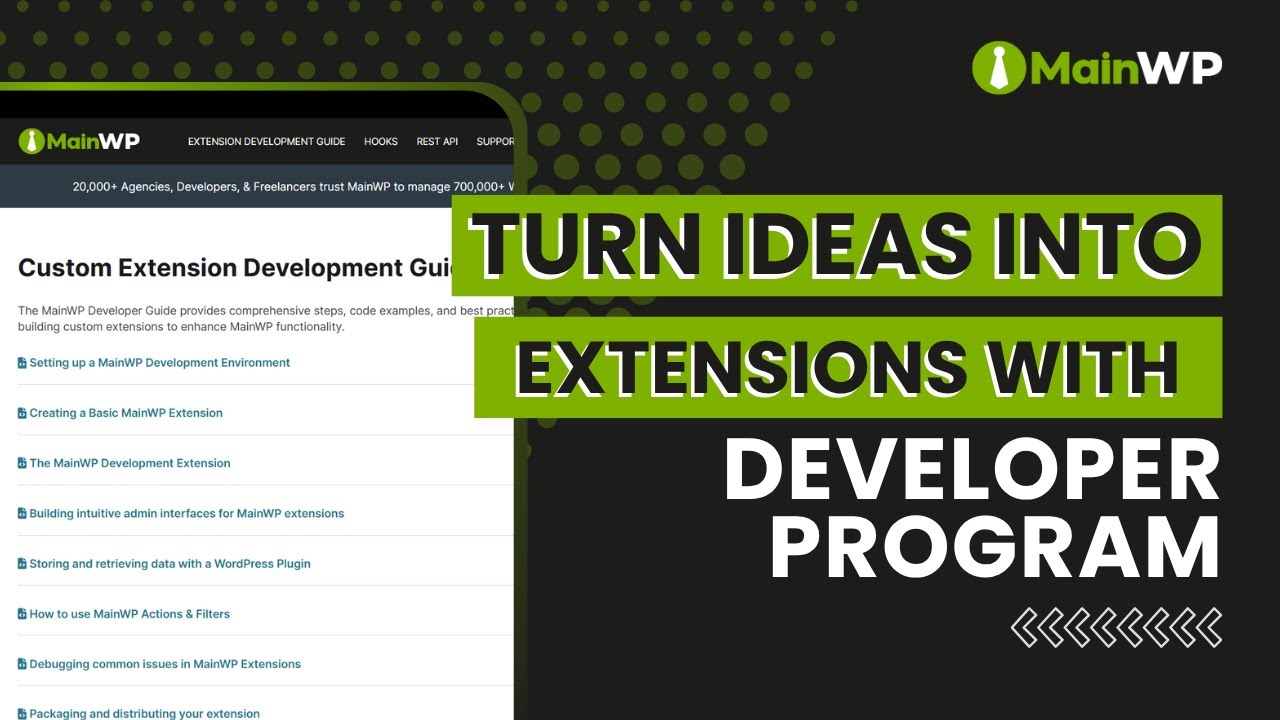 Turn Ideas Intro Extensions With Developer Program