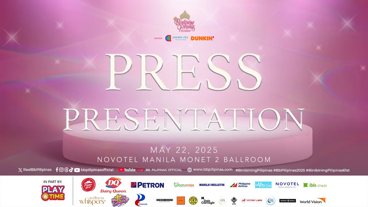 2025 BINIBINING PILIPINAS PRESS PRESENTATION AT NOVOTEL MANILA ARANETA CITY