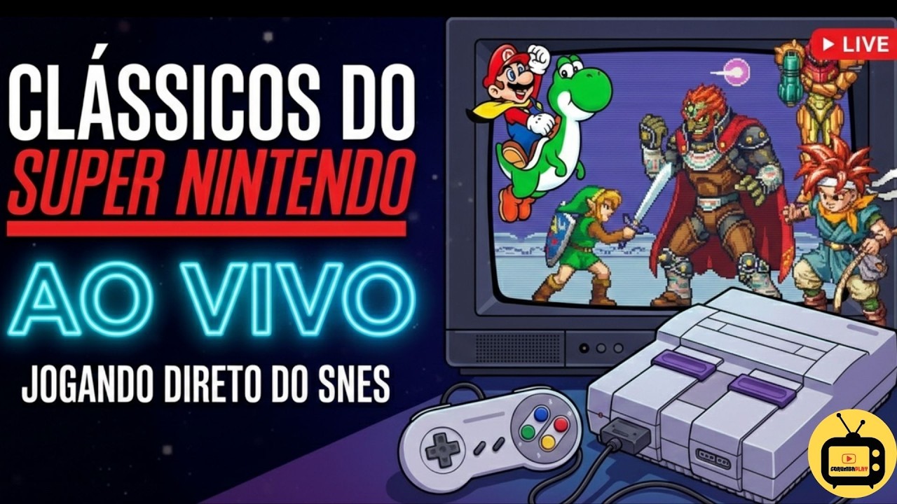 JOGANDO SUPER NINTENDO NO CONSOLE REAL! 🎮 Nostalgia Pura (Ao Vivo)