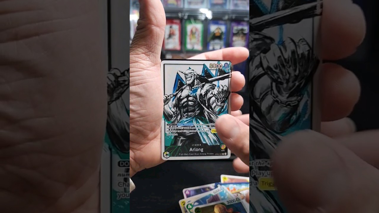 Pulled Arlong alt art leader from Pillars of strength OP03 #onepiece #packopening #anime #shorts