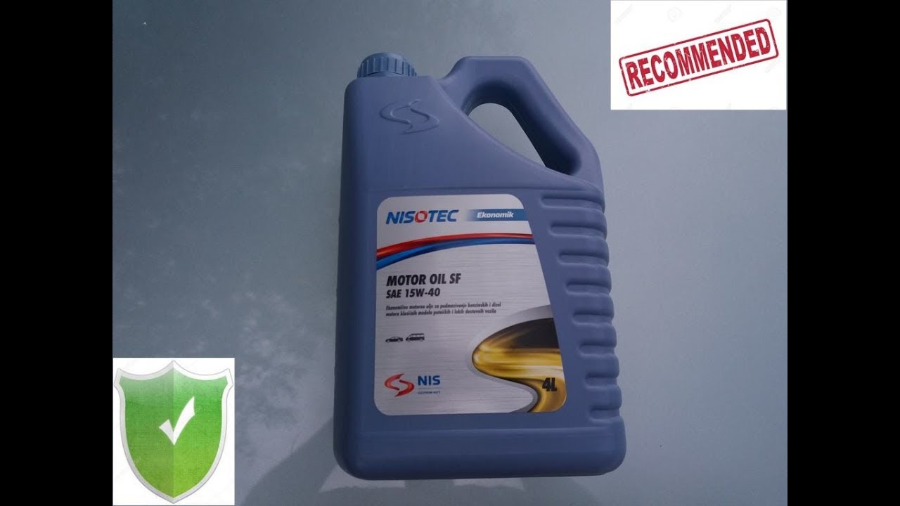 NISOTEC MOTOR OIL SF SAE 15w-40  #|# RECOMMENDED OIL FOR OLDER VEHICLES !!! #|#