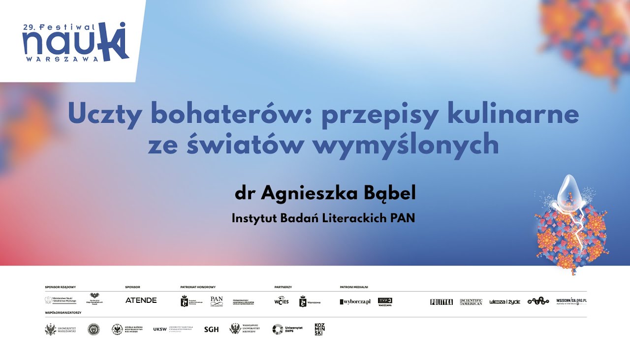 Uczty bohaterów: przepisy kulinarne ze światów wymyślonych / dr Agnieszka Bąbel