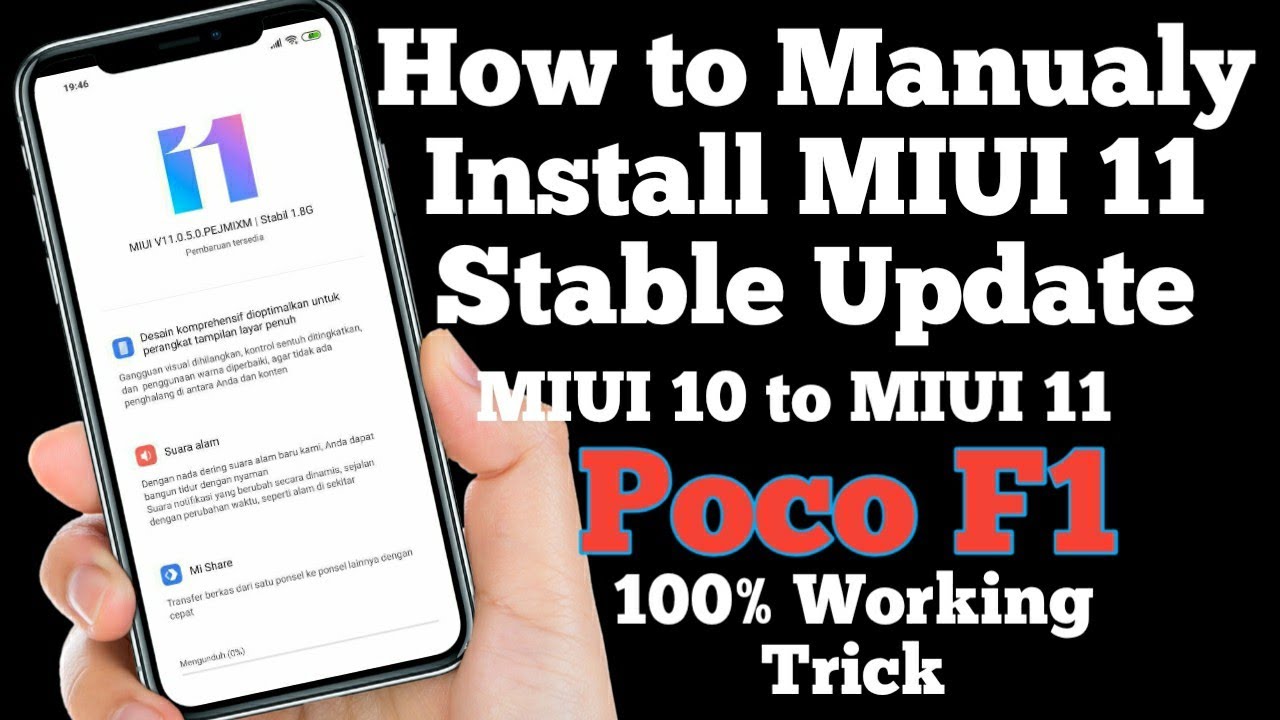 Poco F1 How to Manualy Install MIUI 11.0.5.0, How to install MIUI 11 Manualy if ROM Shows Beta