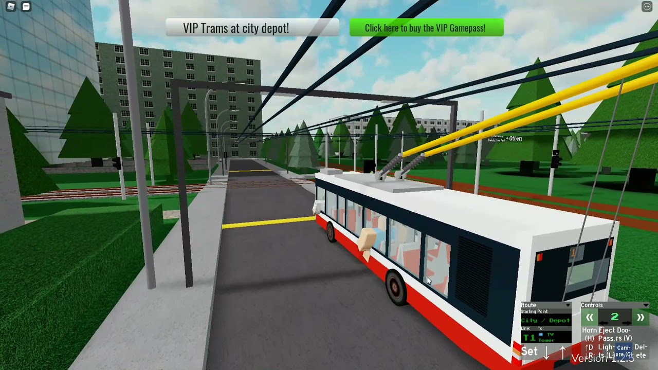 Bus And Tram Simulator | Line: T1 | City - TV Tower