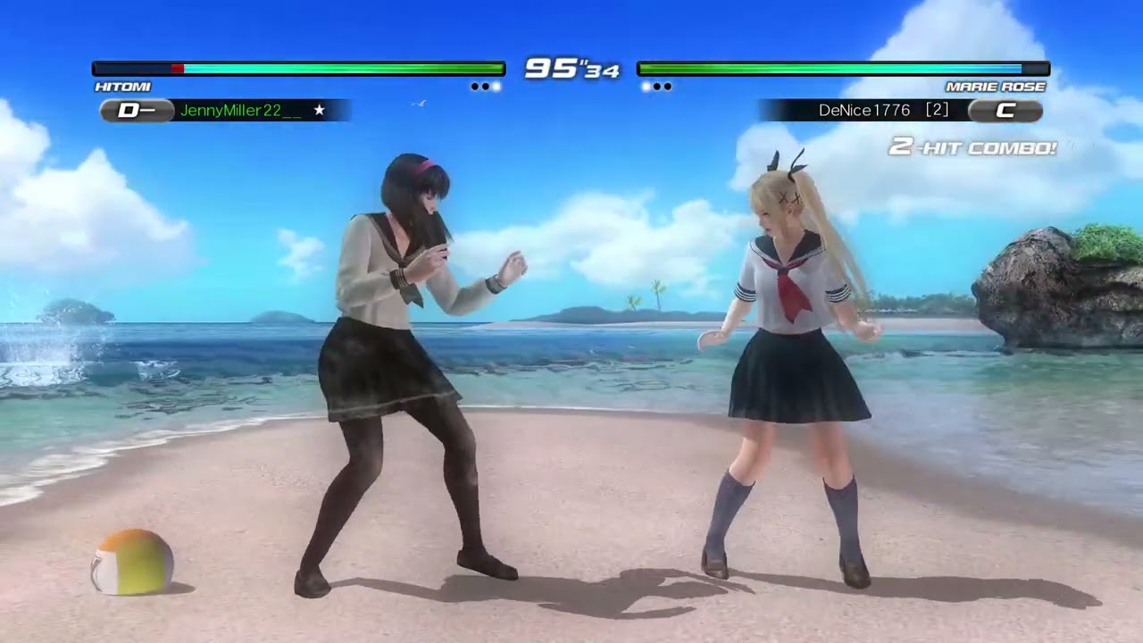 Me Vs DeNice1776 (Hitomi Vs Marie Rose) (Dead or alive 5 Last Round)