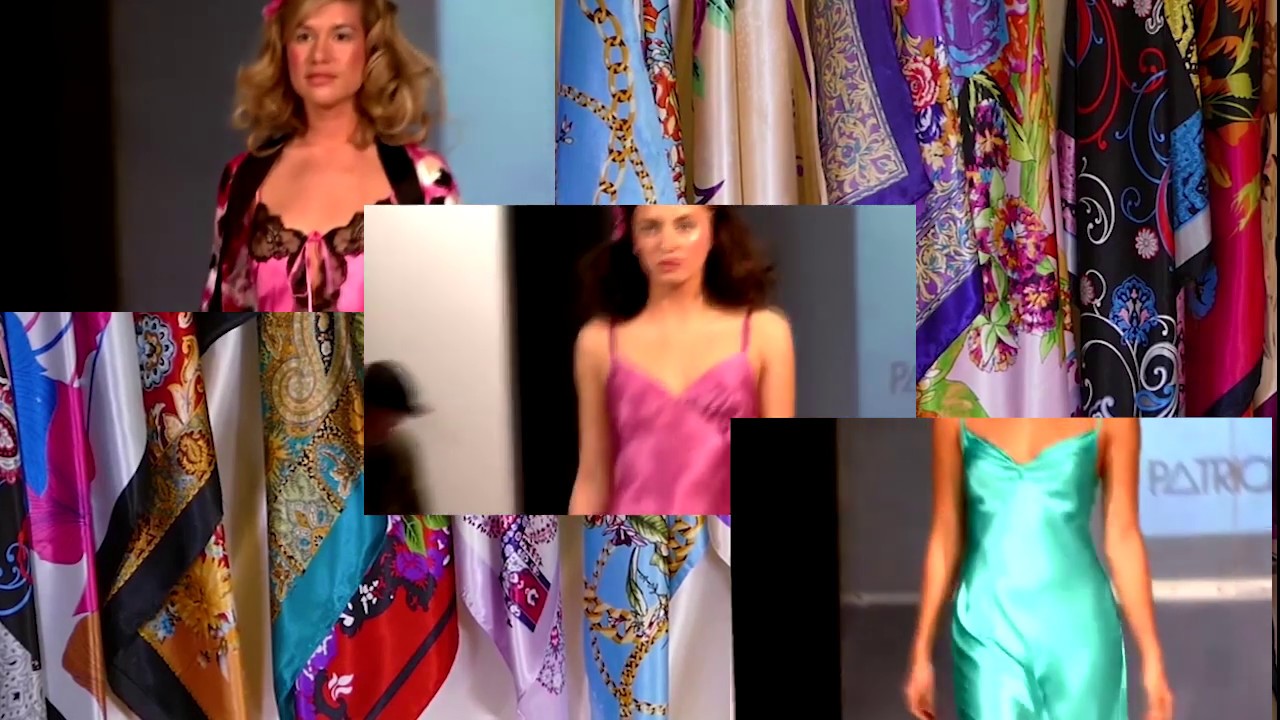 Silk and Satin nightwear on the fashion runway