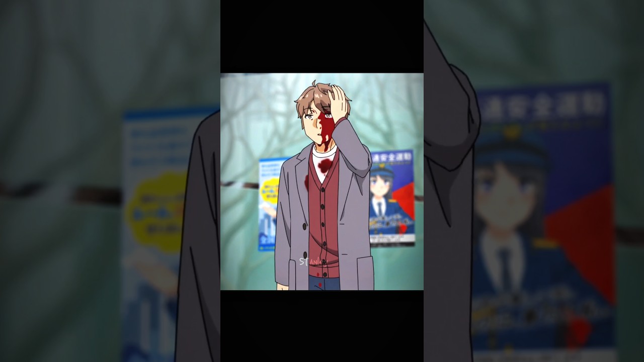 &ldquo;He saved her&hellip; and still stood strong 💔🔥 | Bunny Girl Senpai&rdquo; #anime  #shorts