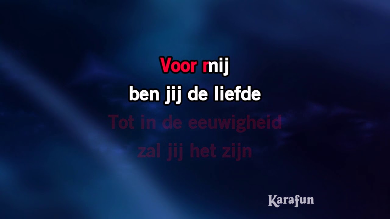 Karaoke Jij bent de liefde - Maan *