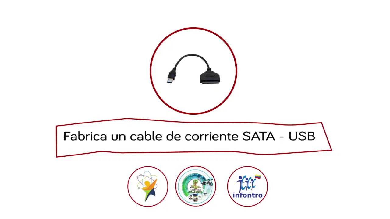 Fabricación de cable de corriente sata-usb