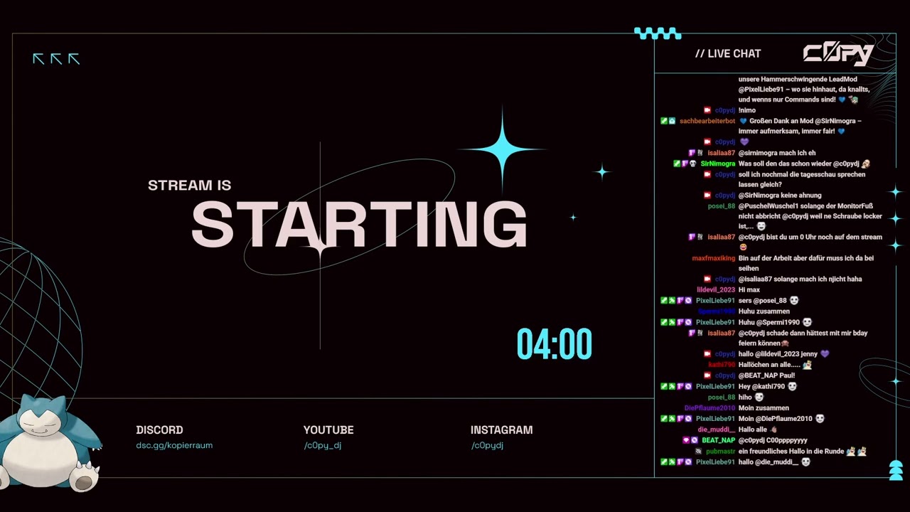 07.02.2026 - Twitch - C0py (Trance & Hands Up) 16-19.30 Uhr