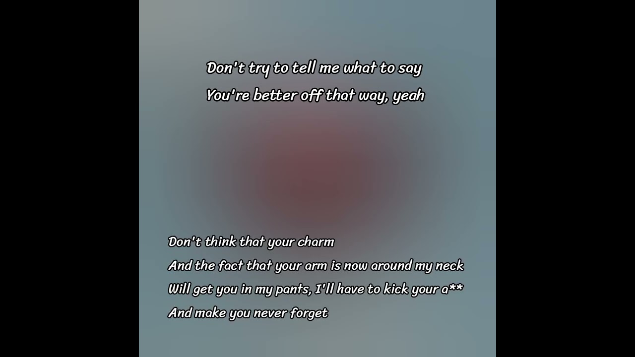 Avril Lavigne - Don't Tell Me (Lyrics)