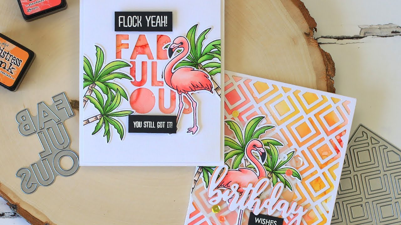 FLOCK YEAH! Alcohol Ink Backgrounds ft. NEW May 2018 Products