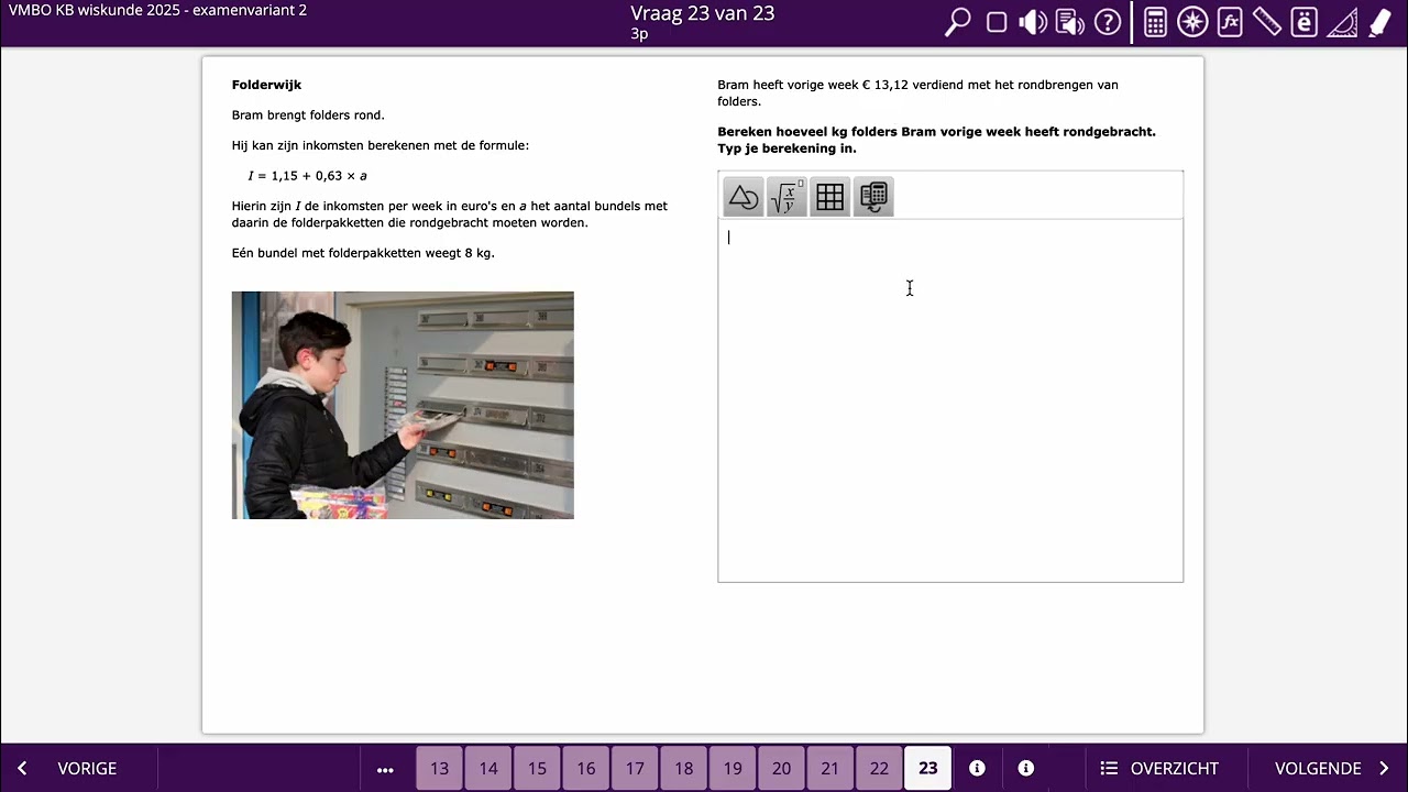 VMBO KB 2025 variant 2- opgaven 21 t/m 23
