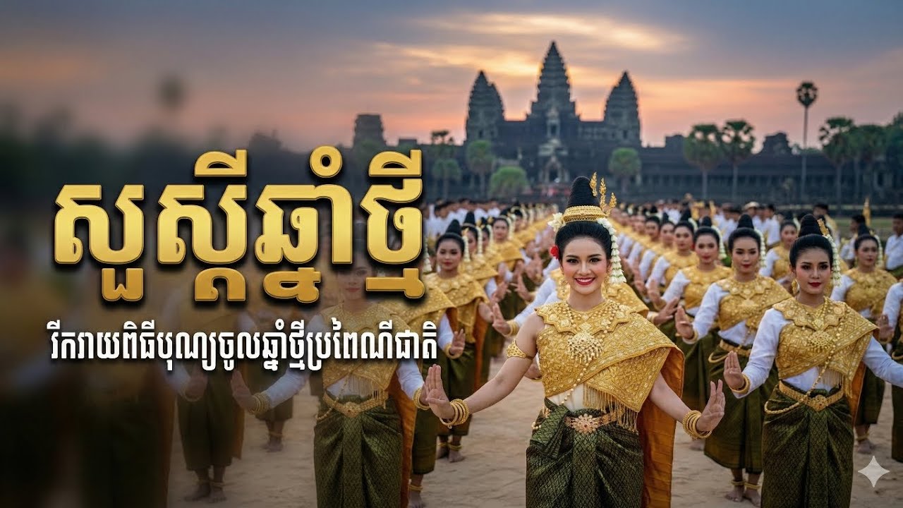 🎶 សួស្តីឆ្នាំថ្មី (Happy Khmer New Year) - បទចម្រៀងចូលឆ្នាំប្រពៃណីជាតិ | 4K AI Music Video Stunning