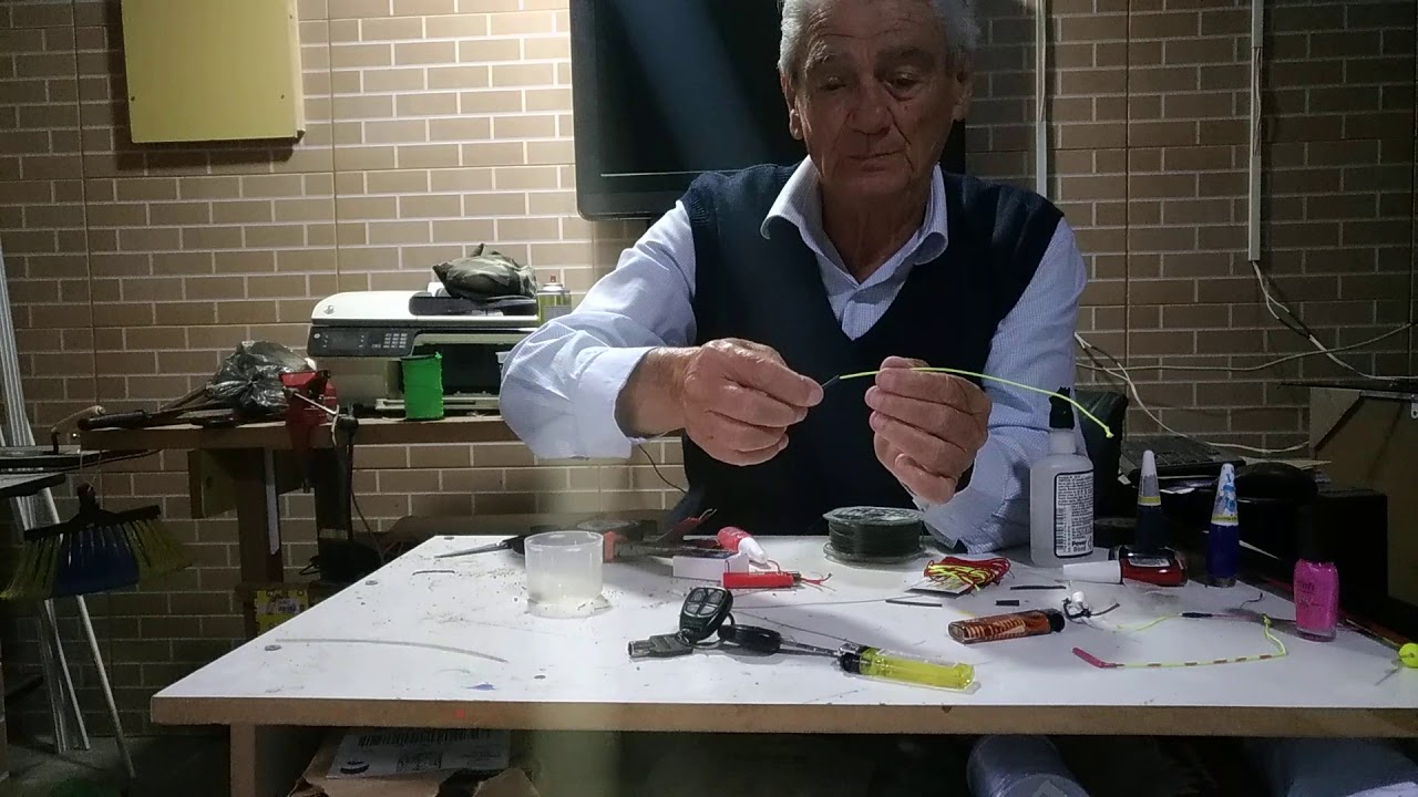 jeito fácil de fazer uma ponteira inteligente para vara de pescar de mão.