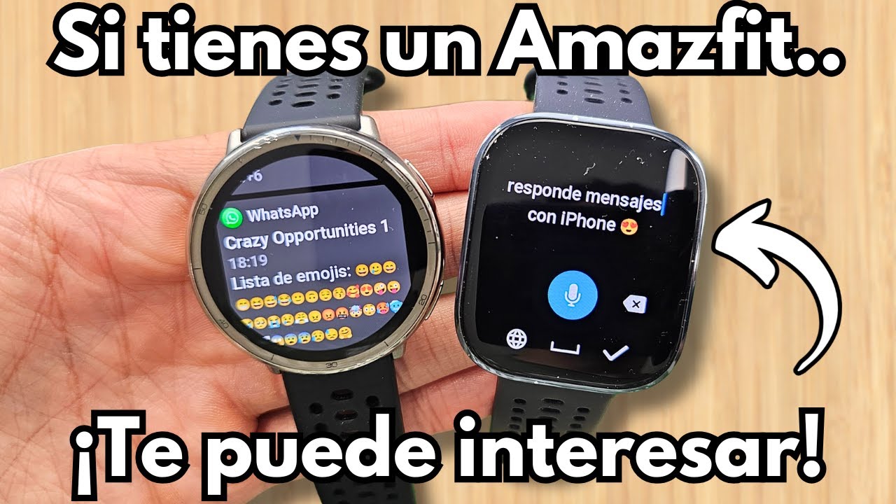&iexcl;Usuarios de iPhone! 🔥 Ya se puede CONTESTAR WhatsApp en tu Amazfit