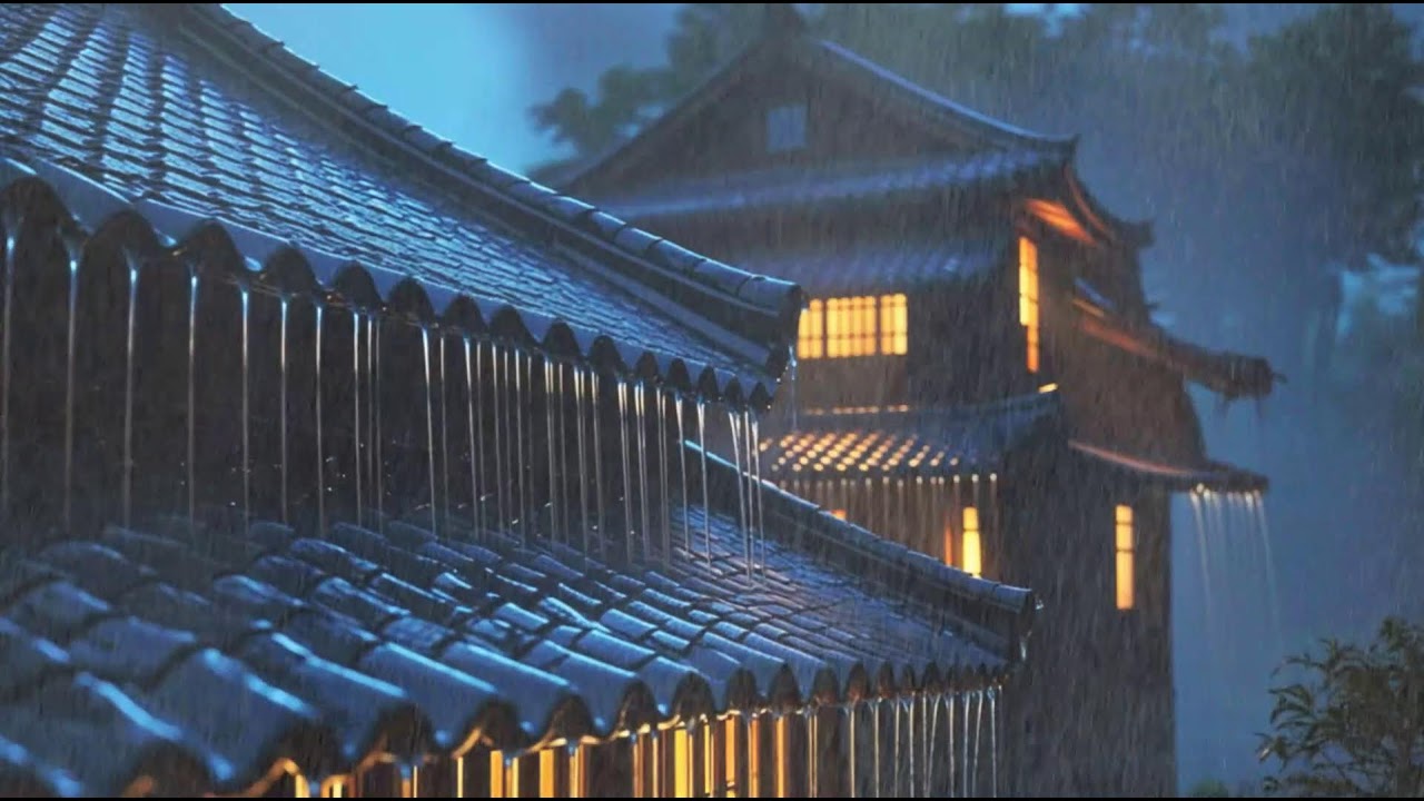 Rain Sounds For Sleeping - 99% Instantly Fall Asleep With Rain And Thunder Sound At Night, ASMR #46