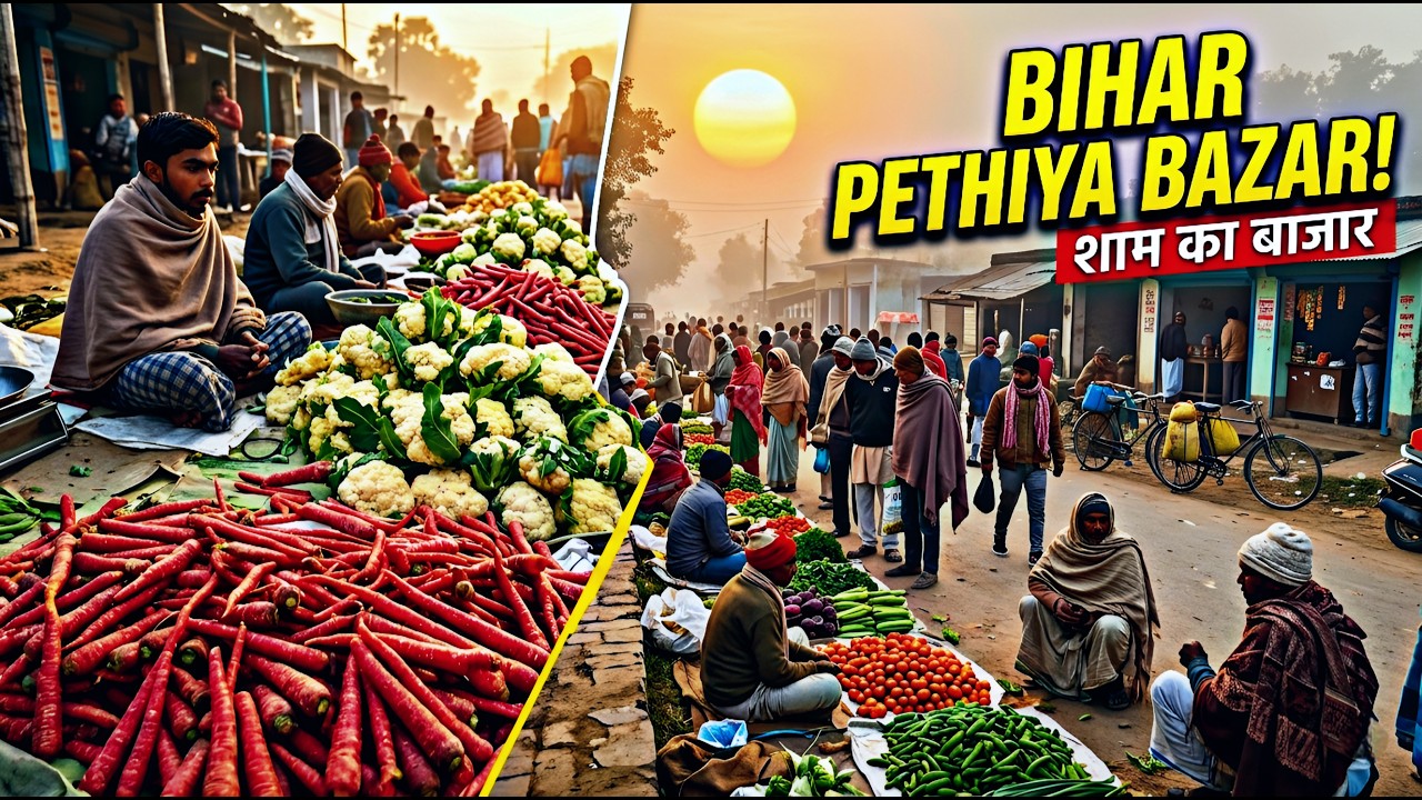 Gaon Ka Real Sabji Market 😳 | Pethiya Bazar Vlog