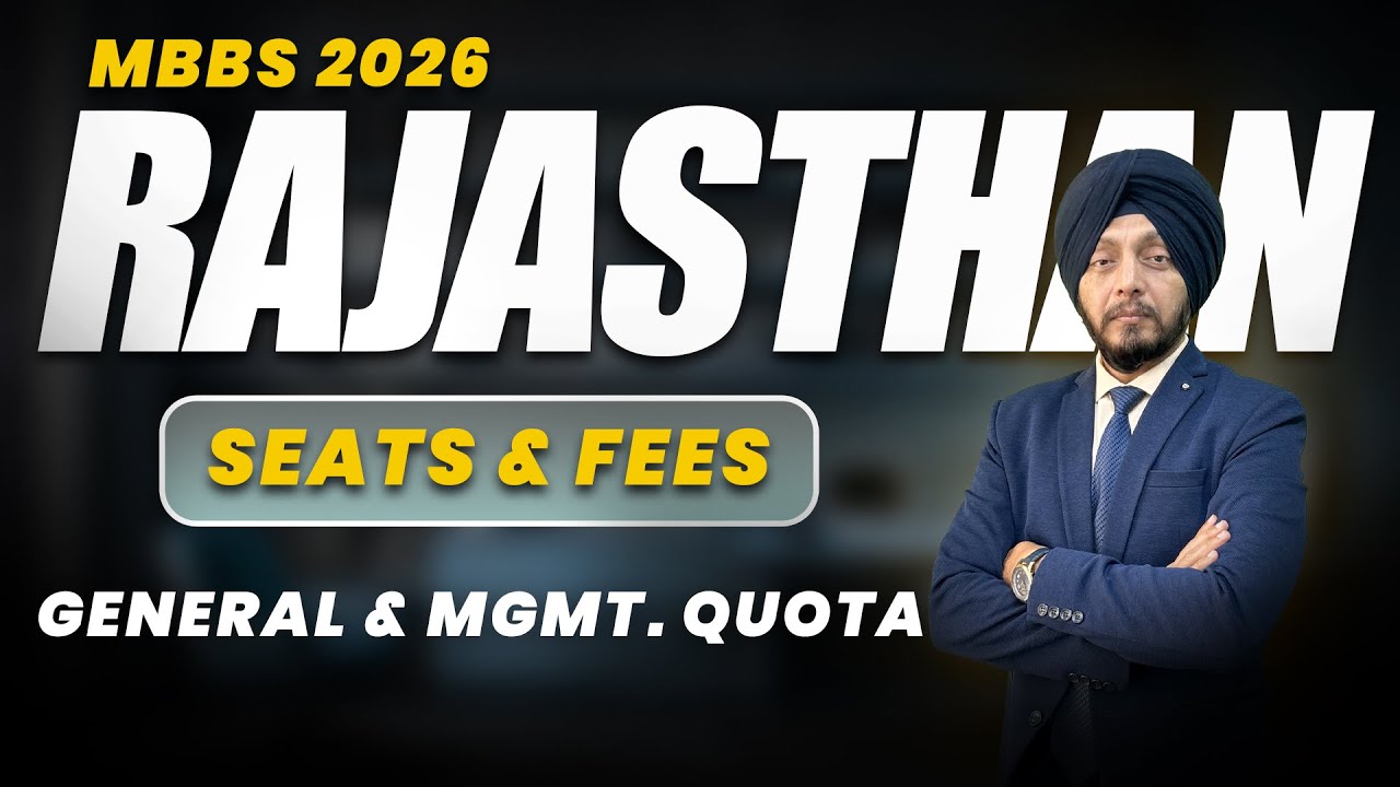 Rajasthan MBBS 2026 Counseling | Rajasthan MBBS General & Mgmt Quota Seats & Fees |MBBS in Rajasthan