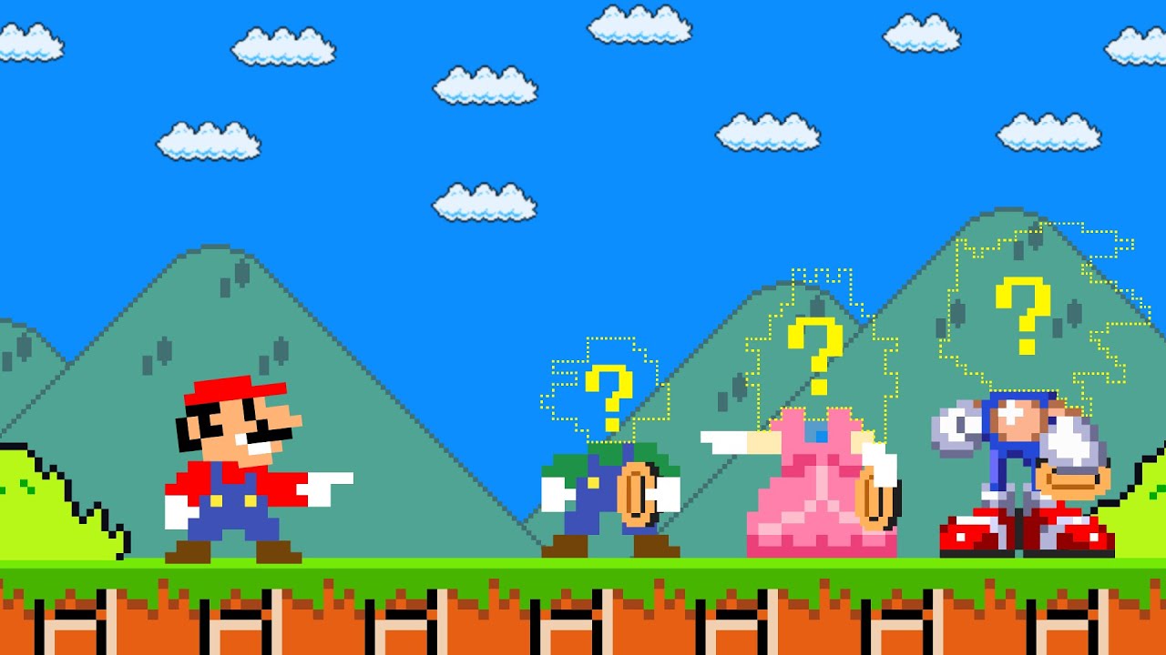 Mario Uncovers the Hidden Faces of Peach and Friends