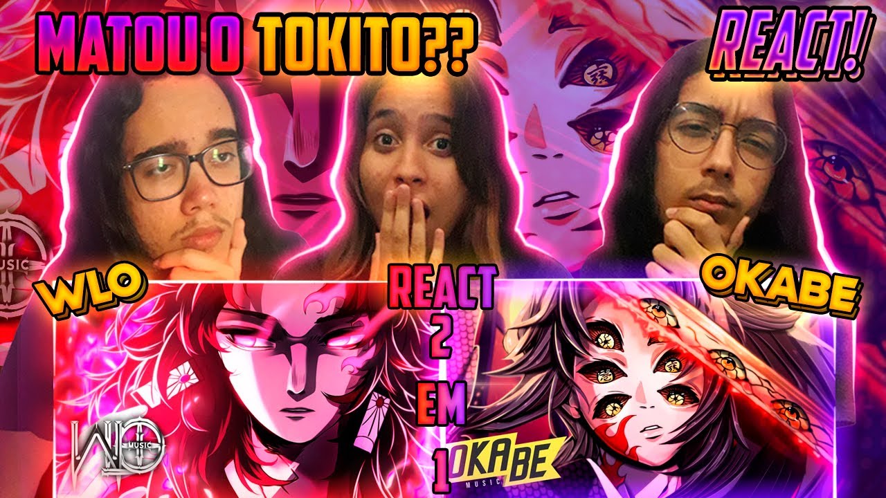 REACT WLO - Enquanto Eu Respirar [ Yoriichi ] & Kokushibo (Demon Slayer) - Lua Superior 1 | Okabe