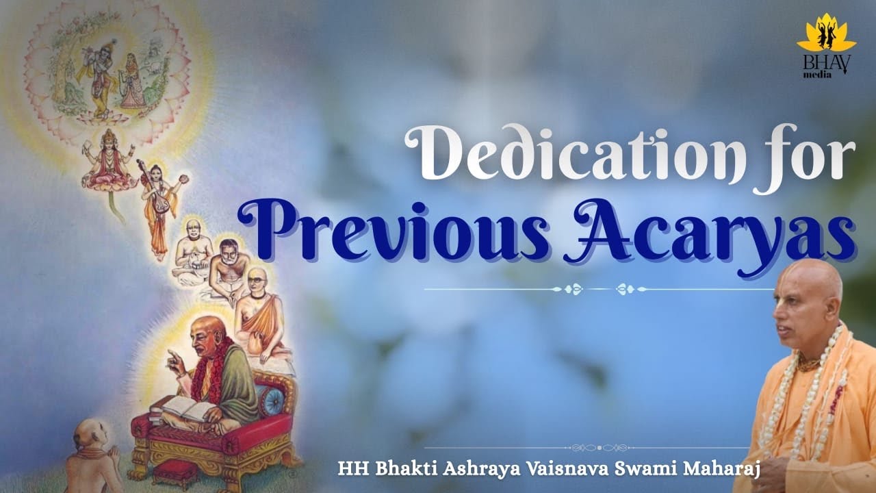 Dedication for previous acaryas || ISKCON Bareilly || Bhakti Ashraya Vaishnav Swami