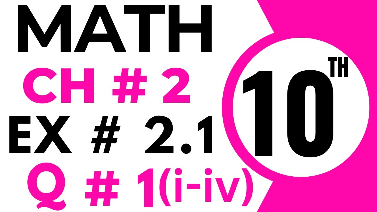 Exercise 2.1 Chapter 2 | 10th Class Math | Question 1 | Class 10 Maths