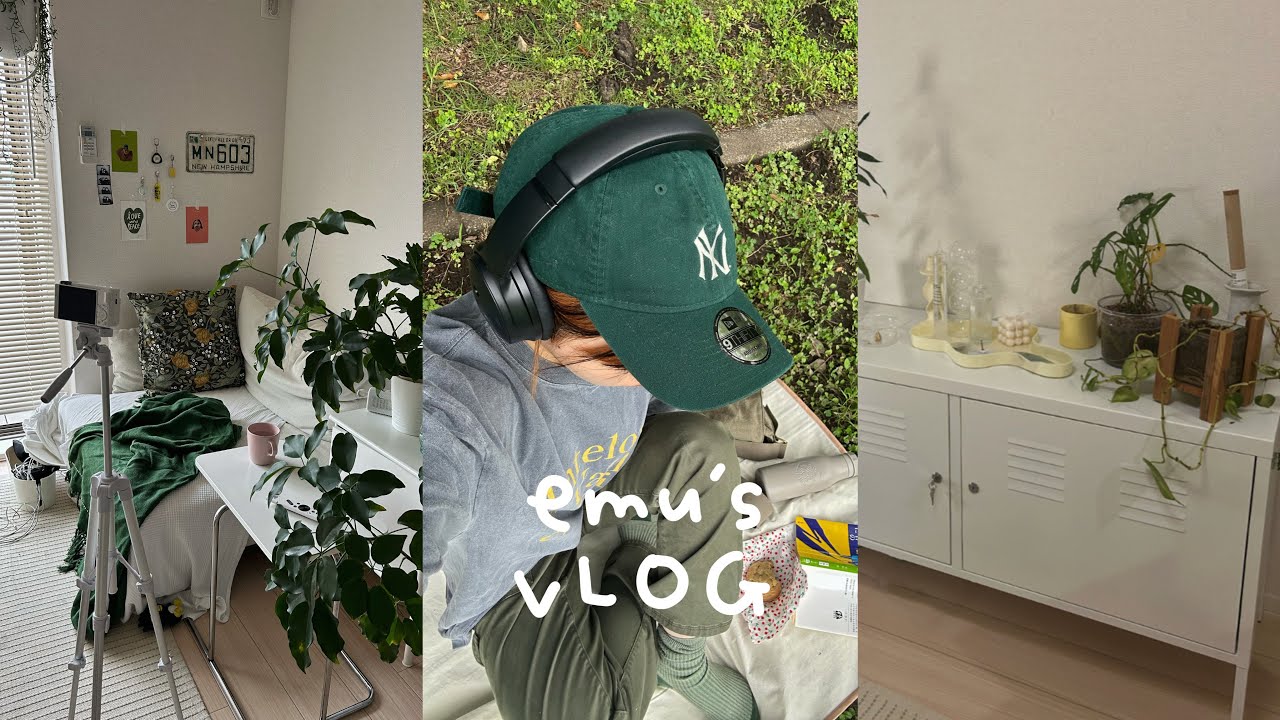 \VLOG/休日に早起きして1人でピクニック🎧IKEAのリピ買い品📦チェストを組み立てる