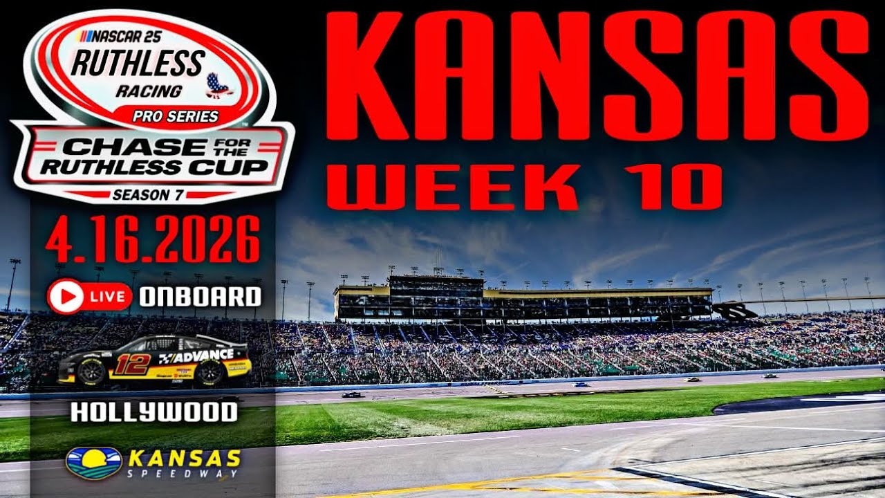 Ruthless Racing's NASCAR 25 Pro Series - Season 7 - Kansas