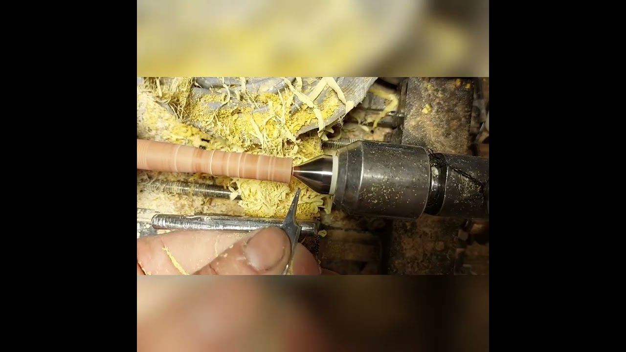 Çubuk sıkma kehribar malzemeden  ağızlık yapımı