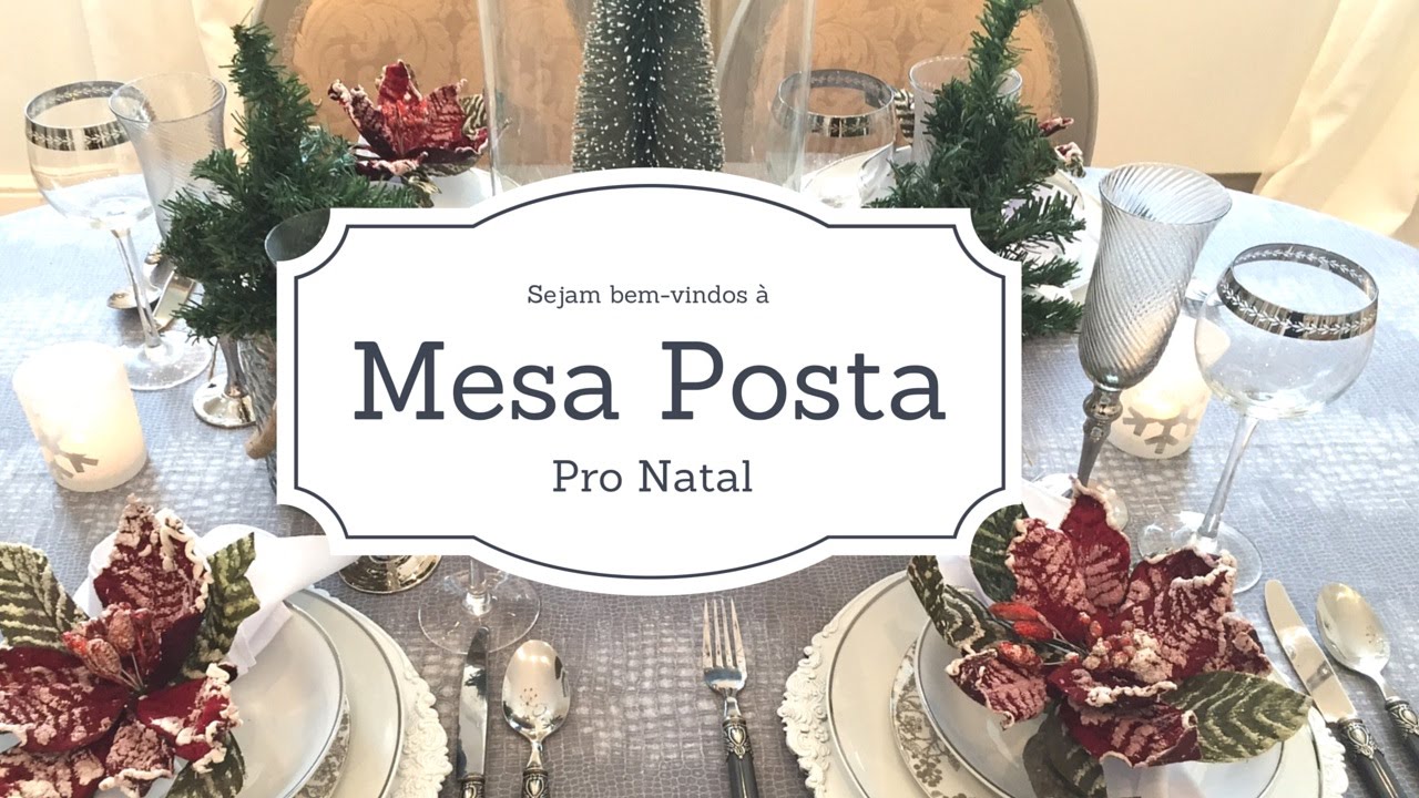 MESA POSTA PRO NATAL- PRATA- KATHERINNE RIBEIRO