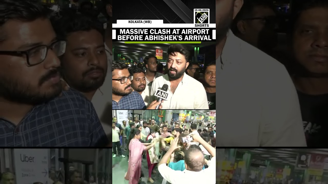 Massive clash breaks out at Kolkata Airport before Abhishek Banerjee's arrival; TMC blames BJP