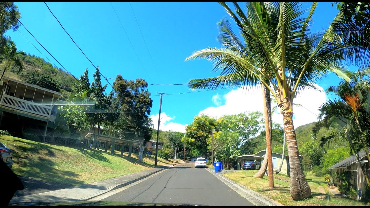 Fort Shafter Housing, Hawaii, time warp 5x, 6-23-21