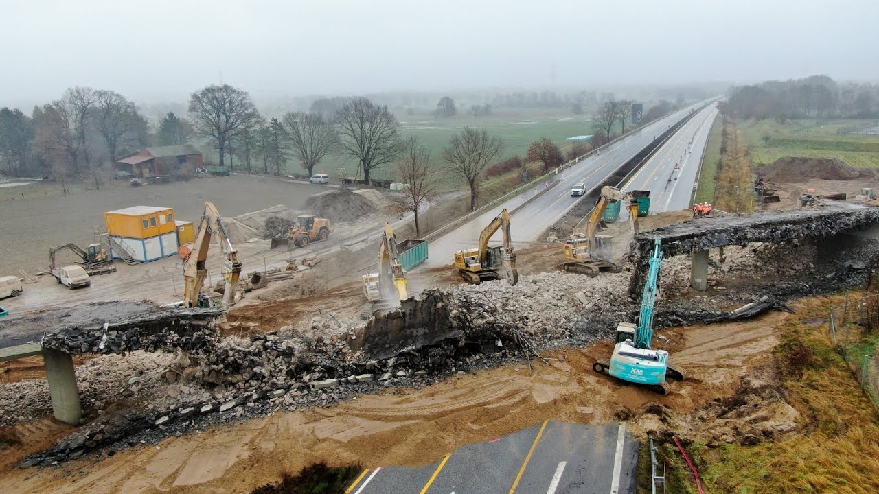 Brücke wird abgerissen: Autobahn wird für 52 Stunden voll gesperrt