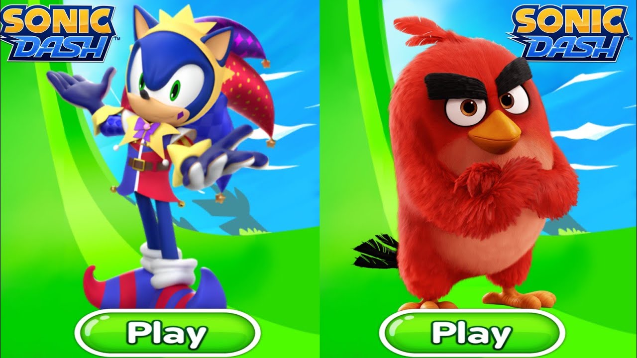 Sonic Dash - Jester Sonic Vs Red Vs All Boss Zazz Egman -All 89 character unlocked