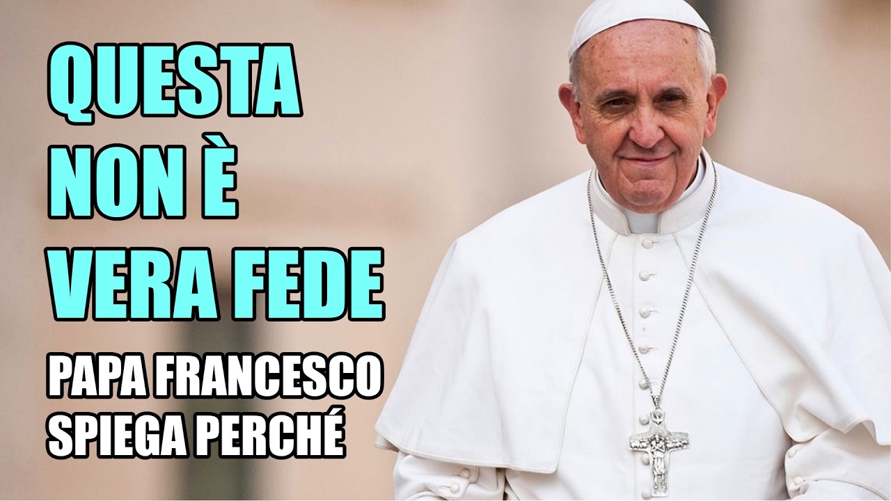 La FEDE non è PRIVATA: il messaggio forte di Papa FRANCESCO