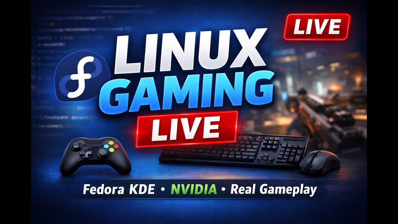 Can Linux REALLY Game? 🔴 Live Fedora KDE Gaming Stream