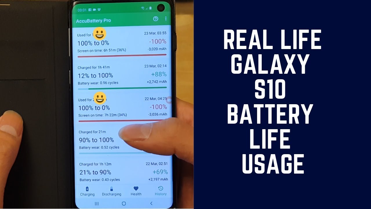 Samsung Galaxy S10 - Battery Life Usage - After 2 weeks of use