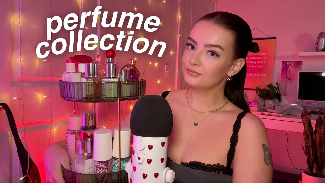 ASMR perfume + fragrance collection ⊹ ࣪ ˖⟡ glass tapping, liquid sounds